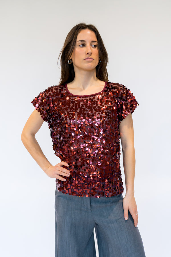 T-shirt Paillettes
