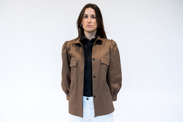 Overshirt manica balloon.