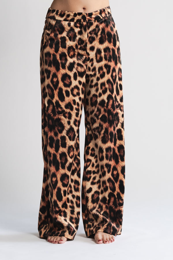 Pantalone Leopard Velour