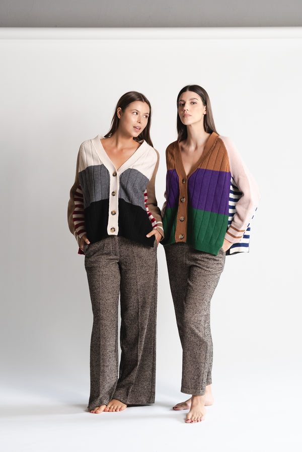 Cardigan Multicolor Lana