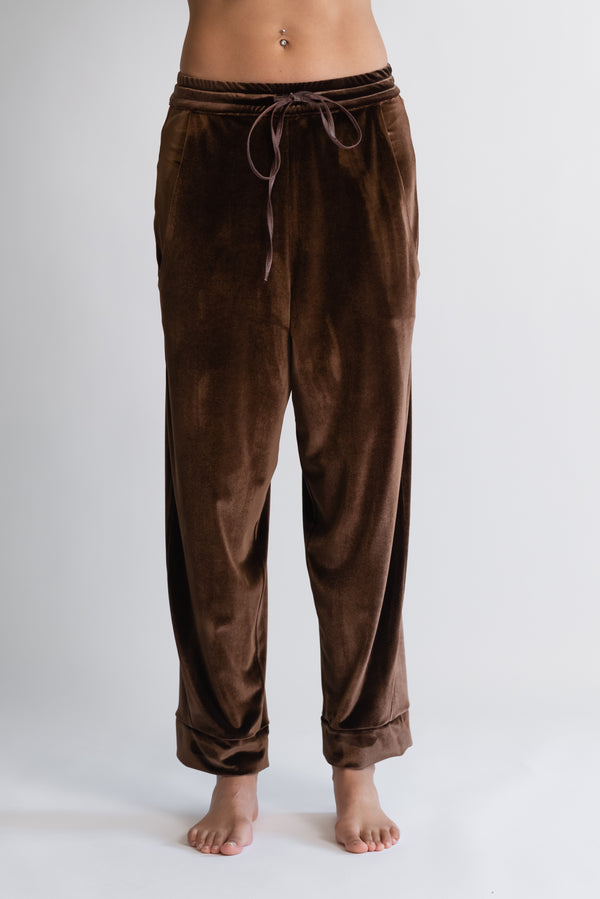 Pantalone Jogging in velluto