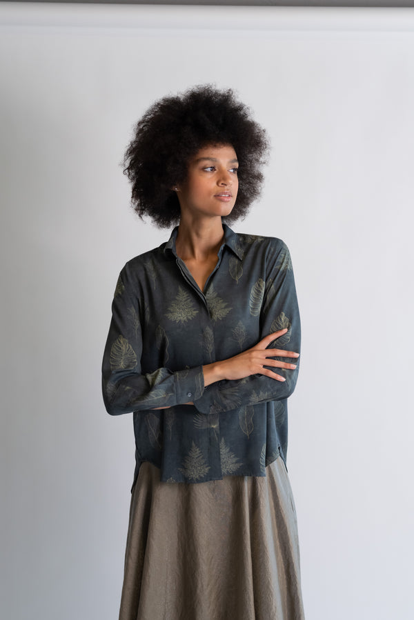 Camicia stampa botanic.