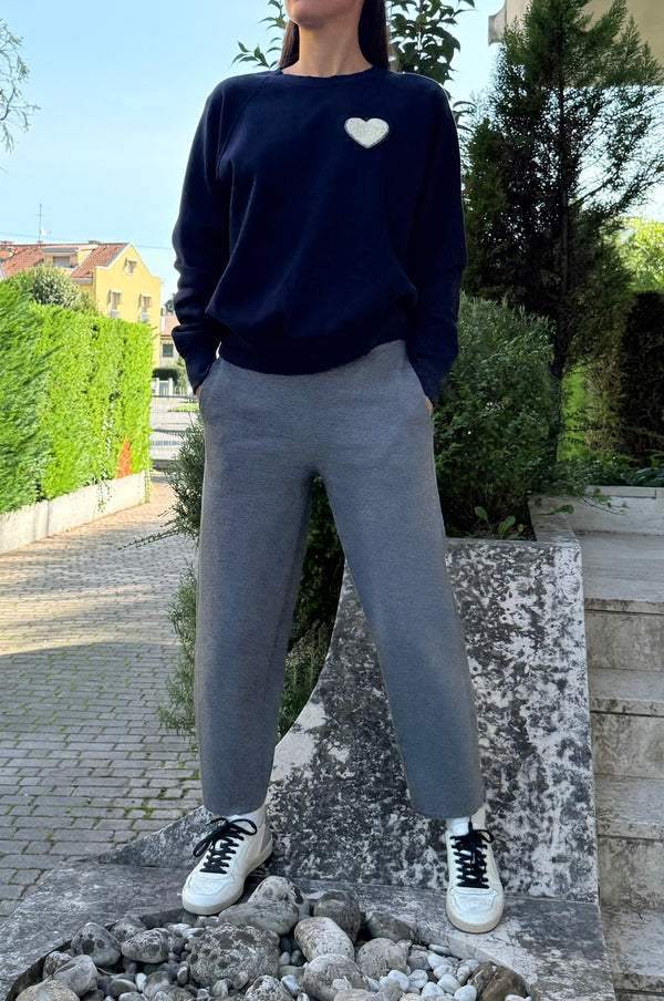 Felpa patch Cuore.